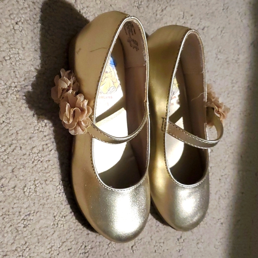 Payless Disney gold shoes